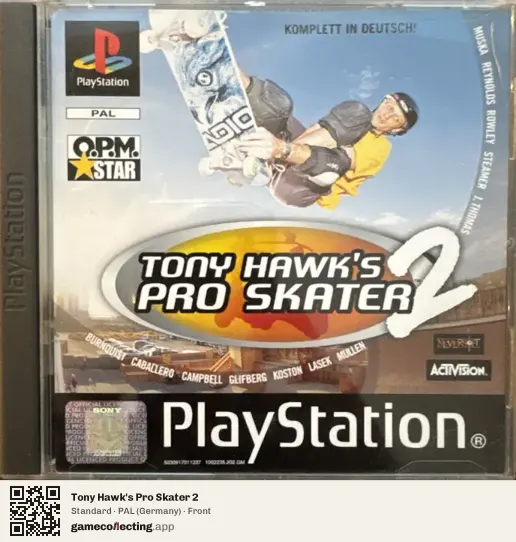 Tony Hawk's Pro Skater 2 PlayStation, Germany box front