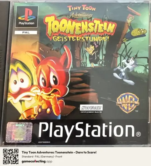 Tiny Toon Adventures: Toonenstein - Dare to Scare! PlayStation, Germany box front