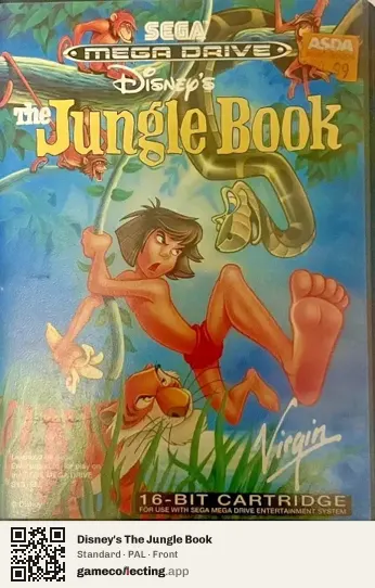 Disney's The Jungle Book Sega Mega Drive / Genesis, PAL box front