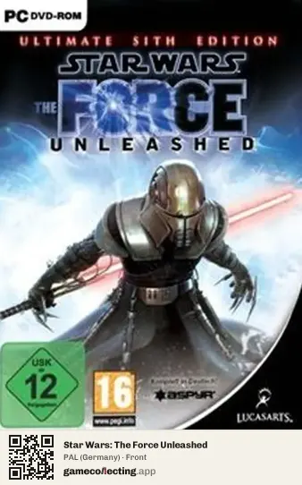 Star Wars: The Force Unleashed Computer, Germany box front