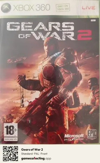 Gears of War 2 Xbox 360, PAL box front