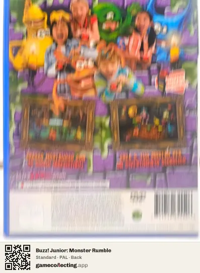 Buzz! Junior: Monster Rumble PlayStation 2, PAL box back