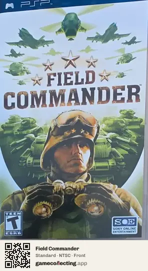 Field Commander PlayStation Portable, NTSC box front