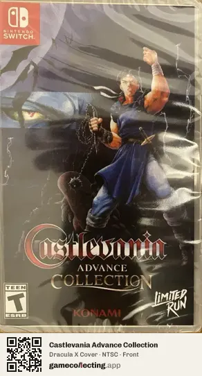 Castlevania Advance Collection Nintendo Switch, NTSC box front