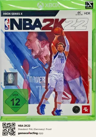 NBA 2K22 Xbox Series X, Germany box front