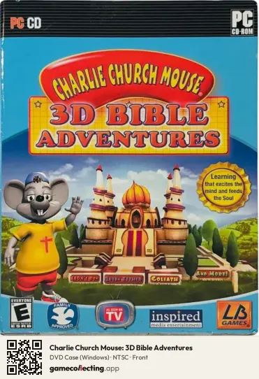 Charlie Church Mouse: 3D Bible Adventures Computer, NTSC box front