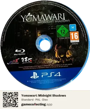 Yomawari: Midnight Shadows PlayStation 4, PAL disc