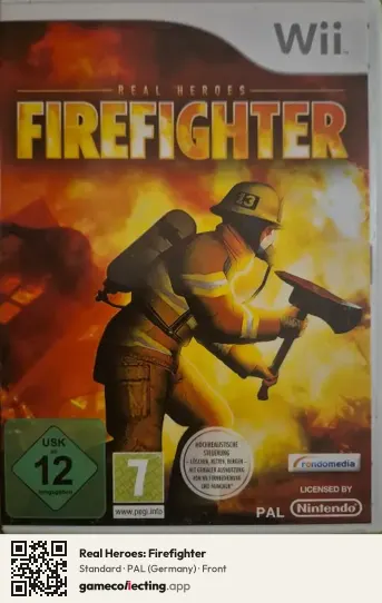 Real Heroes: Firefighter Nintendo Wii, Germany box front