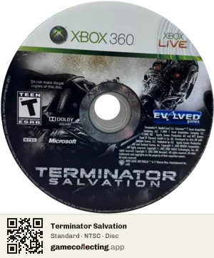 Terminator Salvation Xbox 360, NTSC disc
