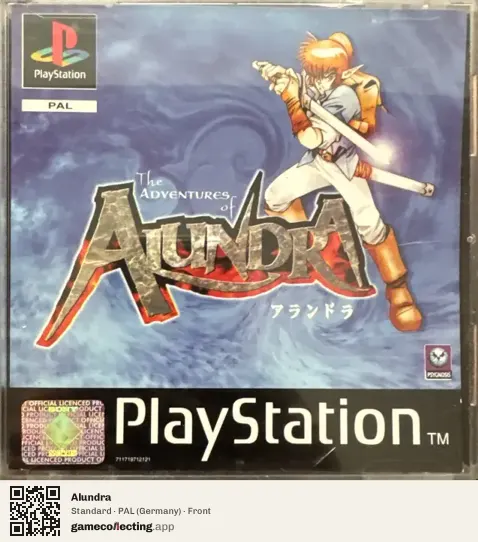 Alundra PlayStation, Germany box front