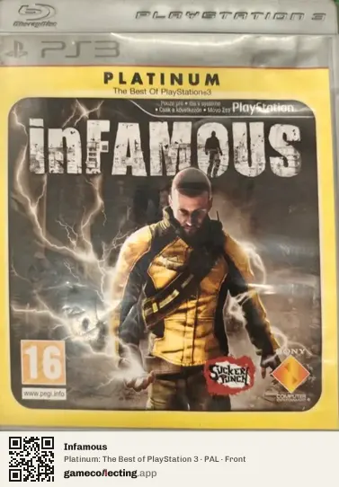 Infamous PlayStation 3, PAL box front