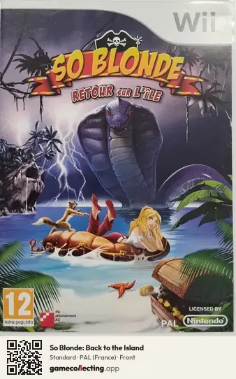 So Blonde: Back to the Island Nintendo Wii, France box front