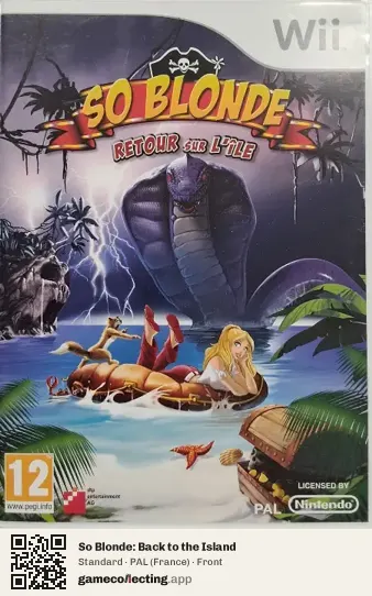So Blonde: Back to the Island Nintendo Wii, France box front