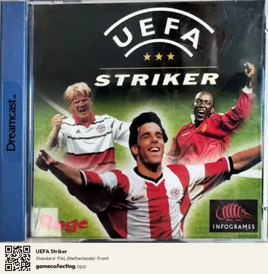 UEFA Striker Sega Dreamcast, Netherlands box front