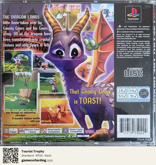 Tourist Trophy PlayStation 2, NTSC box back