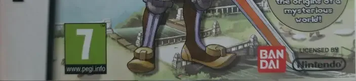 Solatorobo: Red the Hunter, the PEGI square on its front