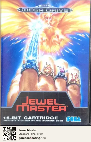 Jewel Master Sega Mega Drive / Genesis, PAL box front