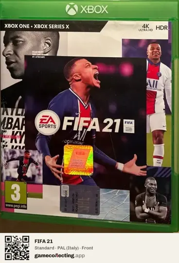 FIFA 21 Xbox One, Italy box front
