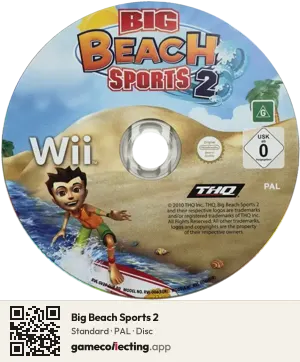 Big Beach Sports 2 Nintendo Wii, PAL disc
