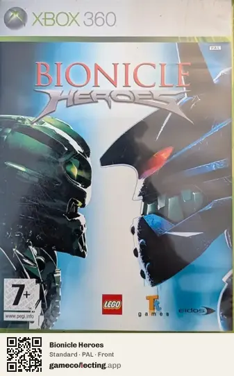 Bionicle Heroes Xbox 360, PAL box front