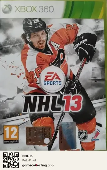 NHL 13 Xbox 360, PAL box front
