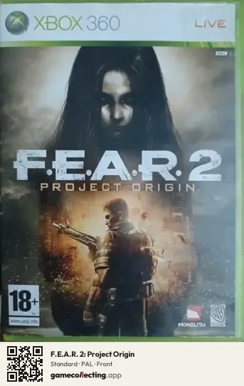 F.E.A.R. 2: Project Origin Xbox 360, PAL box front