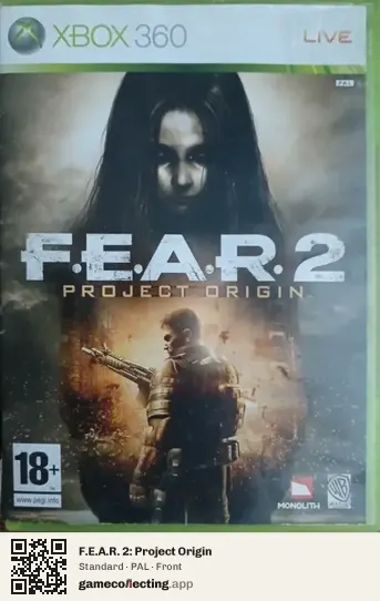 F.E.A.R. 2: Project Origin Xbox 360, PAL box front
