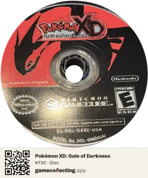 Pokémon XD: Gale of Darkness Nintendo GameCube, NTSC disc