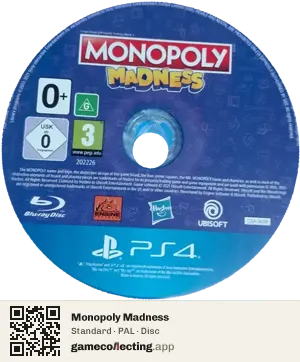 Monopoly Madness PlayStation 4, PAL disc