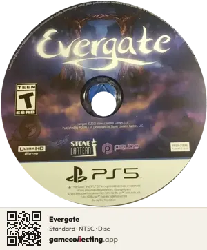 Evergate PlayStation 5, NTSC disc
