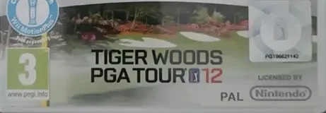 Tiger Woods PGA Tour 12: The Masters, the PEGI square on its front