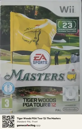 Tiger Woods PGA Tour 12: The Masters Nintendo Wii, PAL box front