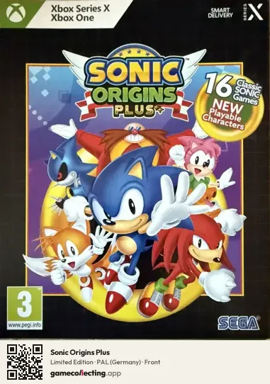 Sonic Origins Plus Xbox Series X, Germany box front