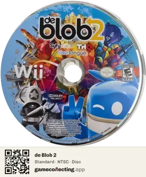 de Blob 2 Nintendo Wii, NTSC disc