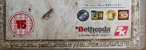 The Elder Scrolls IV: Oblivion, the BBFC circle on its front