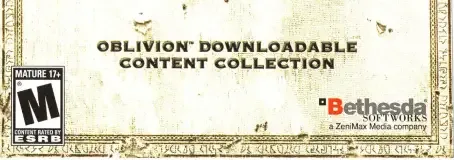 The Elder Scrolls IV: Knights of the Nine, the ESRB box on its front