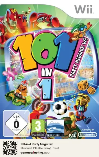 101-in-1 Party Megamix Nintendo Wii, Germany box front