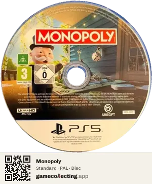 Monopoly PlayStation 5, PAL disc