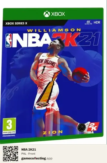 NBA 2K21 Xbox Series X, PAL box front