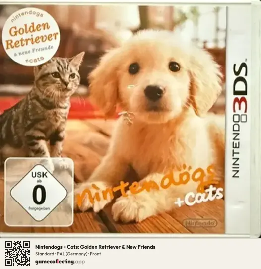 Nintendogs + Cats: Golden Retriever & New Friends Nintendo 3DS, Germany box front
