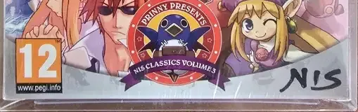 Prinny Presents NIS Classics Volume 3, the PEGI square on its front
