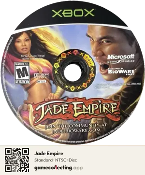 Jade Empire Xbox, NTSC disc