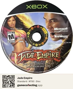 Jade Empire Xbox, NTSC disc