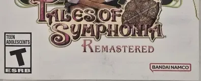 Tales of Symphonia Remastered, the ESRB box on its front