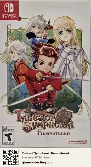 Tales of Symphonia Remastered Nintendo Switch, NTSC box front