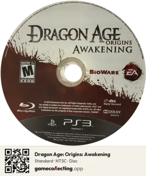 Dragon Age: Origins: Awakening PlayStation 3, NTSC disc