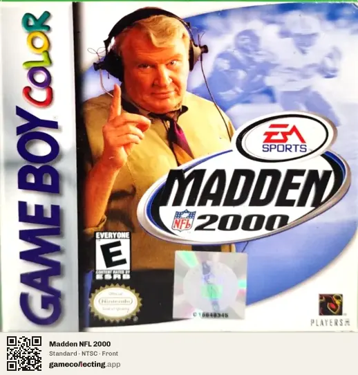 Madden NFL 2000 Game Boy Color, NTSC box front