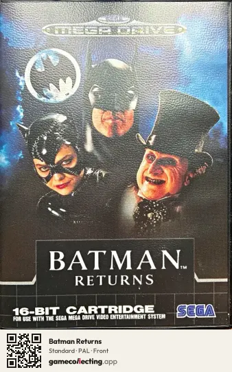 Batman Returns Sega Mega Drive / Genesis, PAL box front
