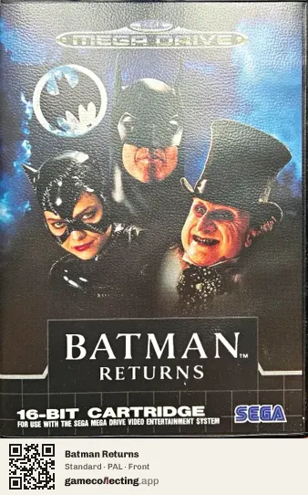 Batman Returns Sega Mega Drive / Genesis, PAL box front