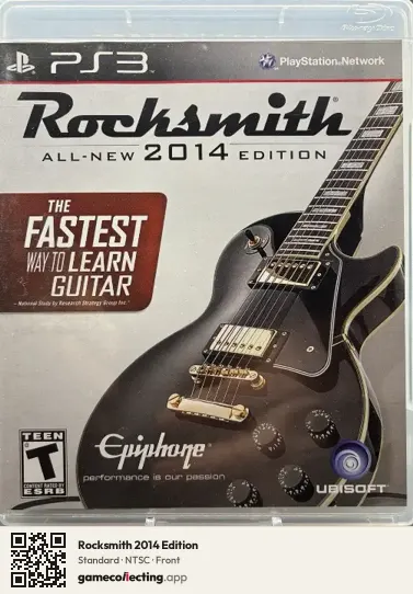 Rocksmith 2014 Edition PlayStation 3, NTSC box front